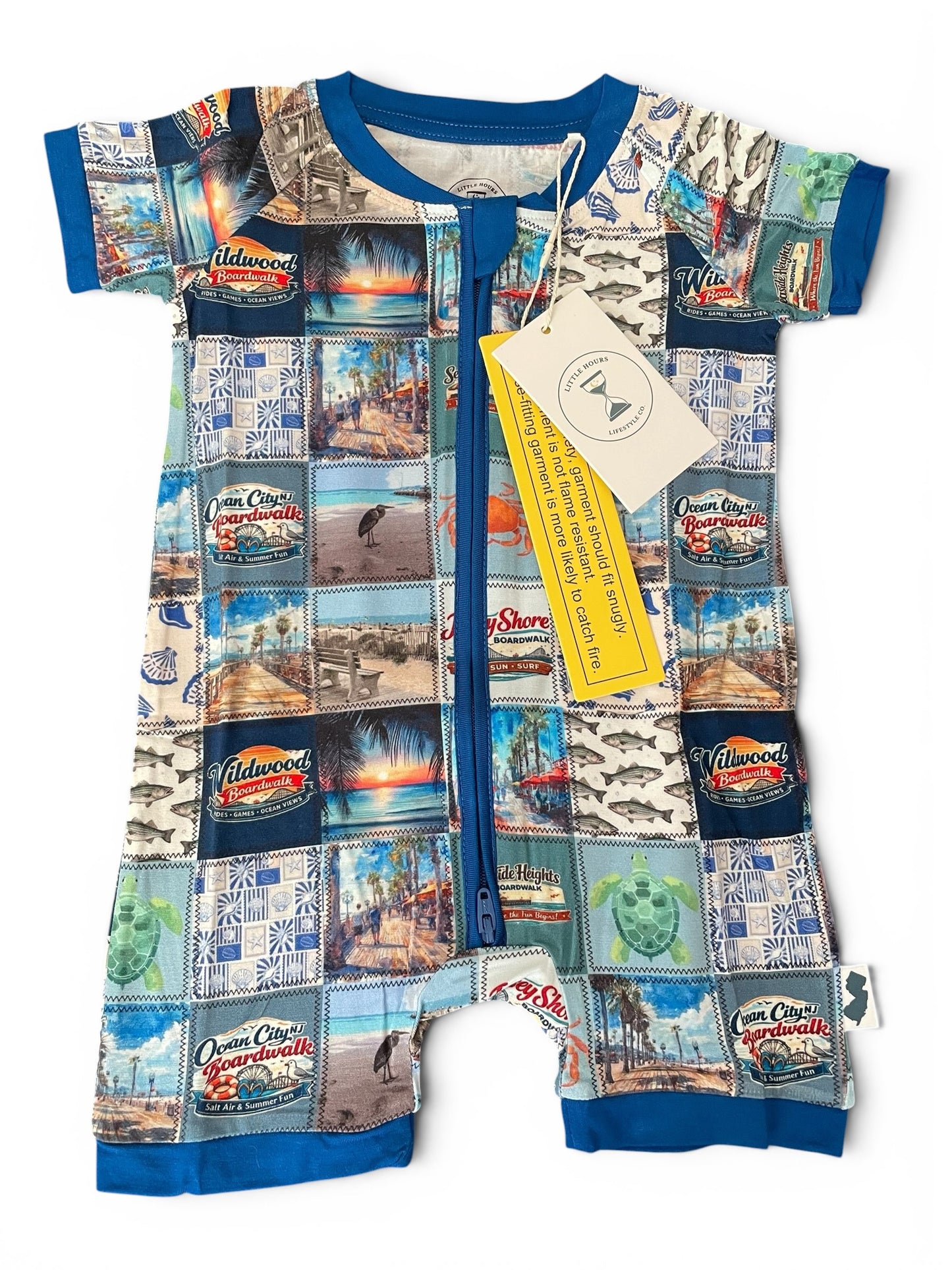 Jersey Shore Patchwork Bamboo Romper
