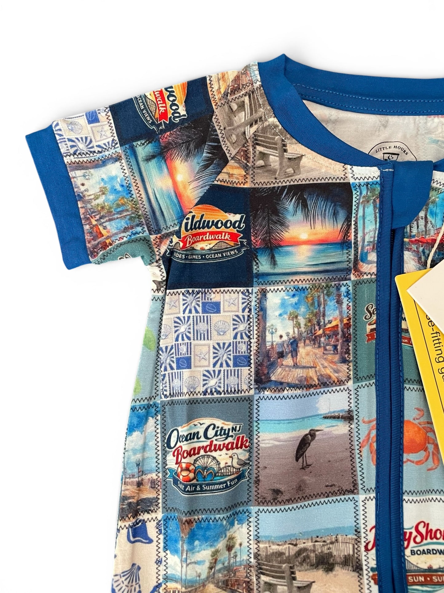 Jersey Shore Patchwork Bamboo Romper
