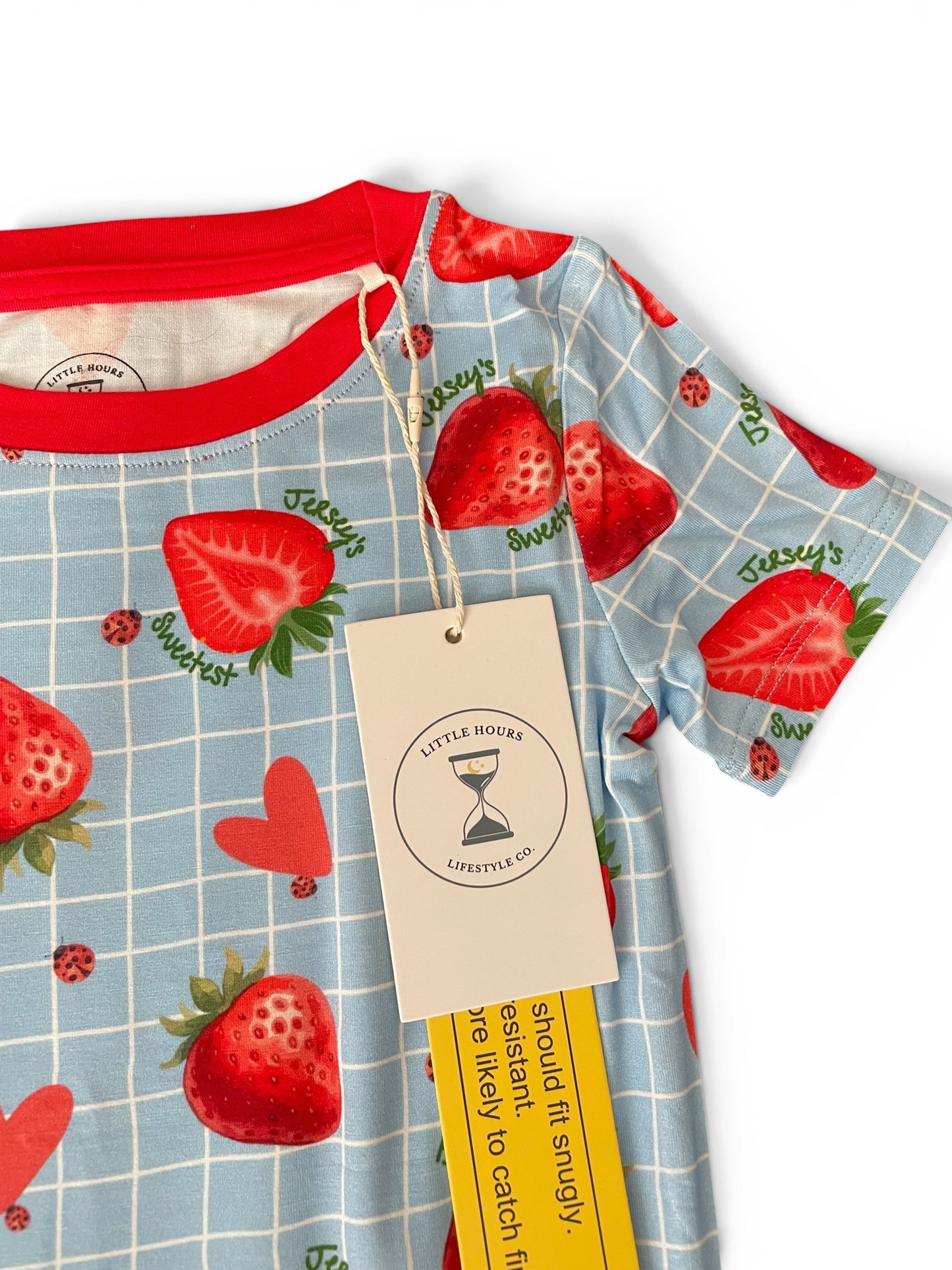 Sweet Jersey Girl Strawberry Bamboo Toddler Set